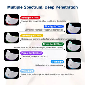 Mascarilla Led Facial 7 Colores