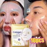 Mascarilla Facial antiarrugas de colágeno.