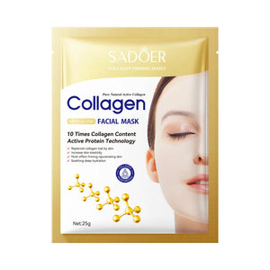 Mascarilla Facial antiarrugas de colágeno.