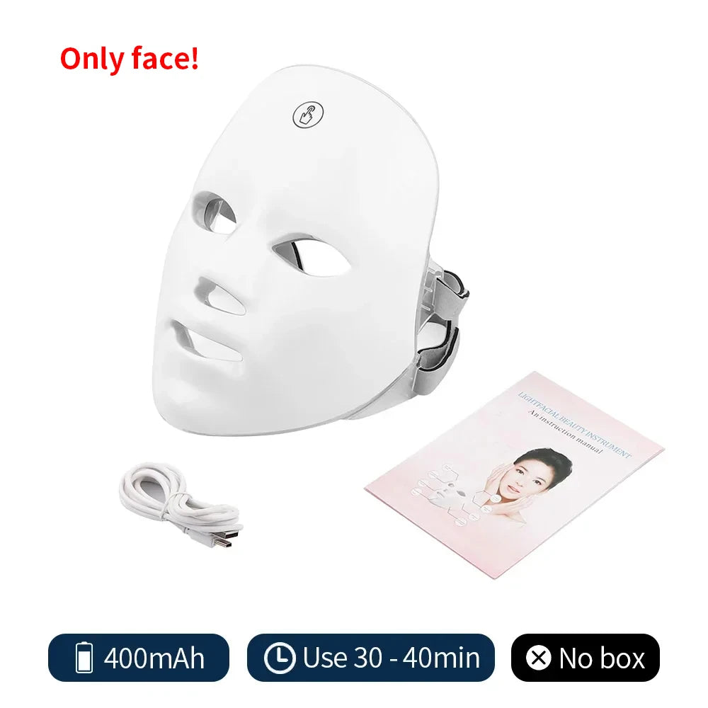 Mascarilla Led Facial 7 Colores