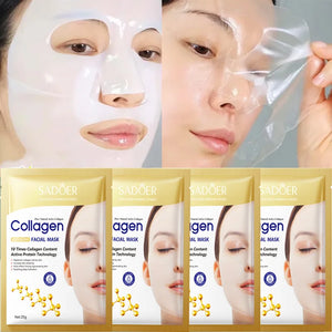 Mascarilla Facial antiarrugas de colágeno.